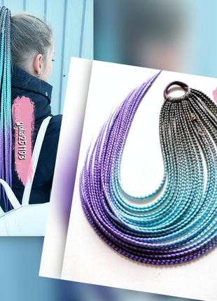 Афрорезинка афрокосички косички на резинке резинка с косицами канекалон подарок