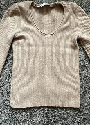 Кофтинка zara s мягенький кашемир4 фото