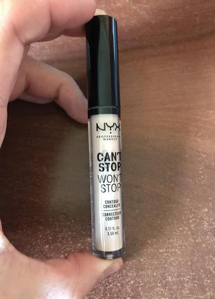 Nyx professional makeup can't stop won't stop concealer консилер1 фото