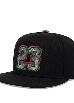 Кепка снепбек 23 (michael jordan, air jordan, chicago bulls, nba) с прямым козырьком, унисекс wuke