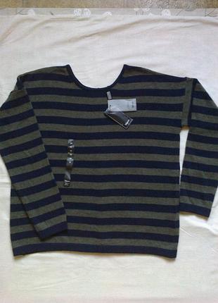 100%шерсть свитер с застежкой на спинке magasin италия