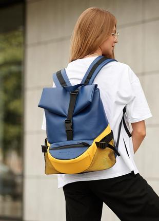 Женский рюкзак sambag renedouble желто-голубой