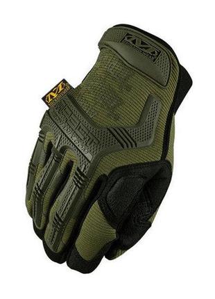 Тактичні рукавички mechanix m-pact impact колір олива розмір xl