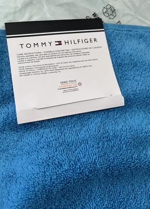 Полотенце tommy hilfiger голубое2 фото