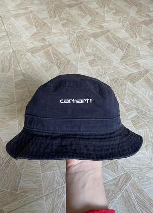 Панама rare carhartt wip black script bucket hat nike sb acg supreme palace dickies