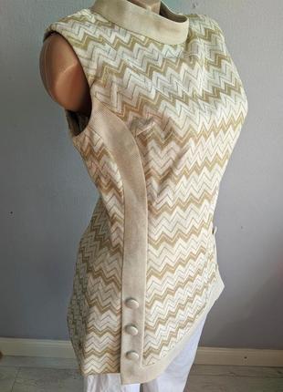 Вінтажна блуза в стилі 70-х, франція4 фото