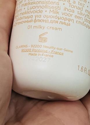 Оригінал clarins milky boost тональна основа оригинал тональный крем3 фото