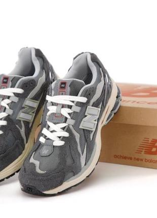 Шкіряні кросівки new balance 1906d protection pack grey beige(замшевые нью беланс 1906d)