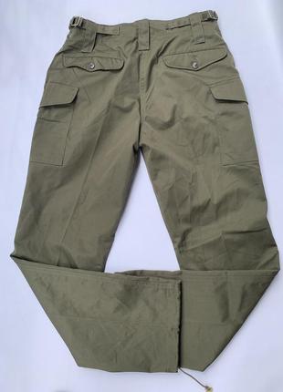Військові тактичні штани карго котонові на утяжках полотні хакі нові5 фото