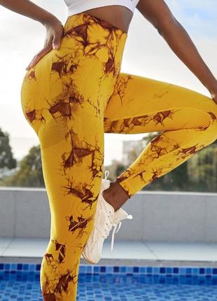 Женские спортивные леггинсы  для фитнеса бега йоги лосины легинсы размер s2 фото