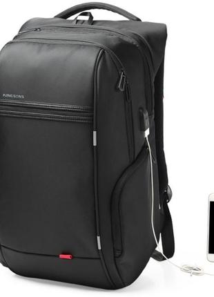 Рюкзак міський kingsons ks3140w 17,3" з usb-роз'ємом, чорний, 30л2 фото