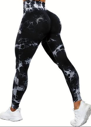 Женские спортивные леггинсы  для фитнеса бега йоги лосины легинсы размер s1 фото