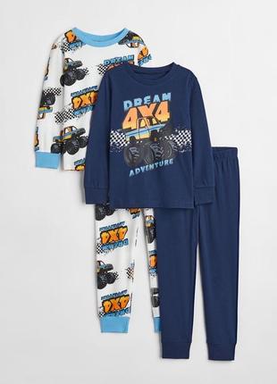 Пижама h&m на мальчика 4-6 лет 110/116 см hm штаны кофта