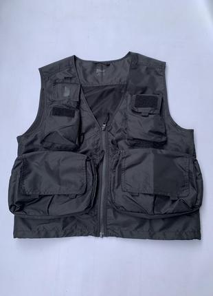 Жилетка crivit безрукавка легка oversize чорна туристична штурмова
