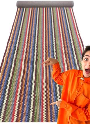 120 см дарничанка ковровая дорожка multi 02 разноцветная в комнату, кухню, коридор.