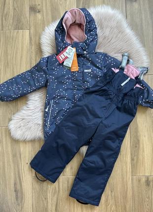 Зимний зимний комплект набор костюм клубкомбинезон полукомбинезон lenne 110