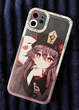 Чехол iphone 11 с принтом genshin impact (ху тао, hu tao)