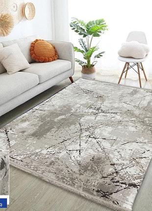160х230 см galeria прямоугольный ковер с современным узором в комнату, кухню.