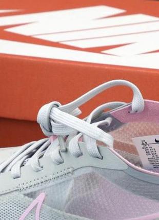 Женские кроссовки на высокой подошве nike vista light grey (найк зум виста в сером цвете)3 фото