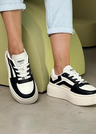 Стильные бежевые женские кеды/кроссовки на платформе, на тысокой подошве, кожаные/кожа-жен...