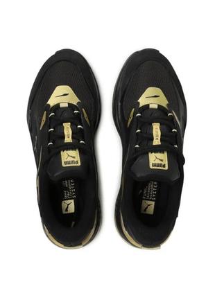 Кроссовки мужские черные с золотом от puma 🖤2 фото