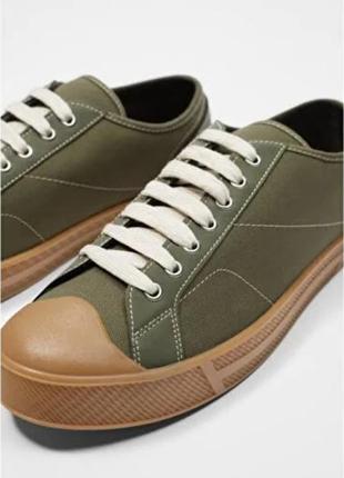 Стильные винтажные кеды zara оригинал