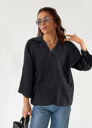 Льняная рубашка большой размер