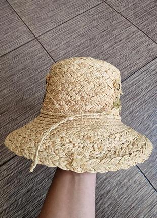 Шляпа из натуральной соломы6 фото