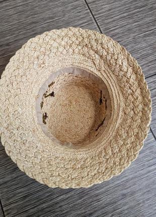 Шляпа из натуральной соломы4 фото