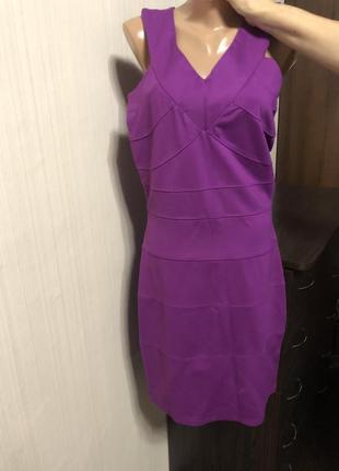 Сиреневое фиолетовое платье миди2 фото