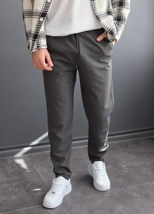 Повседневные мужские серые брюки/мужские брюки войлочные серые