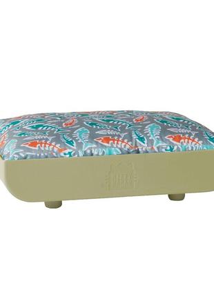 Ліжко-лежак для котів jolly pets kitty kasa penthaus bed 39х30х10 см сіро-коричневий (kkbd116)