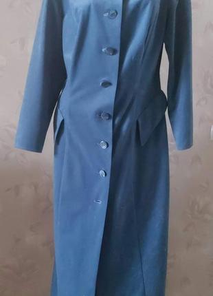 Стильное  велюровое дизайнерское платье, размер 48