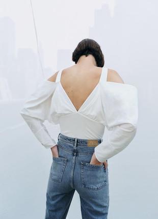 Боди  белое zara