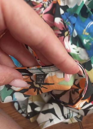 Легкий яркий ромпер комбинезон шорты с цветами индия6 фото