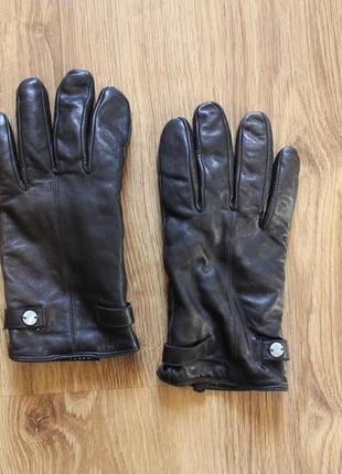 Мужские классические кожаные перчатки roy robson1 фото