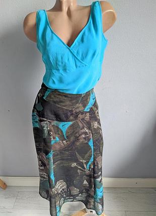 Спідниця, натуральна тканина шовк+вовна.