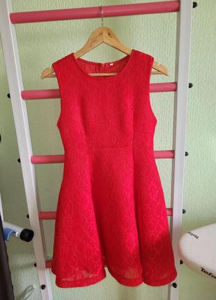Платье красное christian dior3 фото