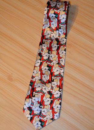 Рождественский галстук с сантой