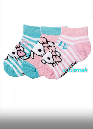 Набір короткі шкарпетки disney hello kitty р. 23-261 фото