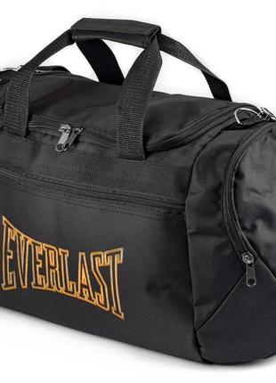 Спортивная сумка everlast orange черная для спортзала фитнеса и тренировок  на 36 литра в поездку4 фото