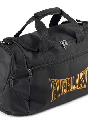 Спортивная сумка everlast orange черная для спортзала фитнеса и тренировок  на 36 литра в поездку5 фото