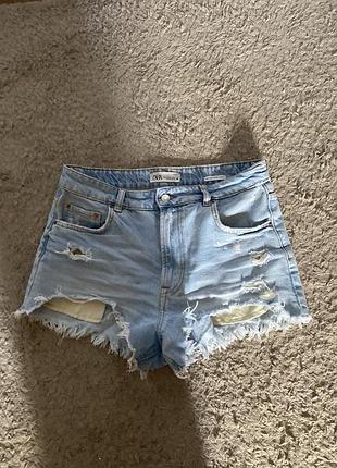 Шорти джинсові zara 40р