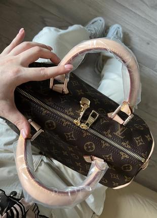 Сумочка в стилі lv brown/beige, сумка с логотипом, с лого луи виттон2 фото