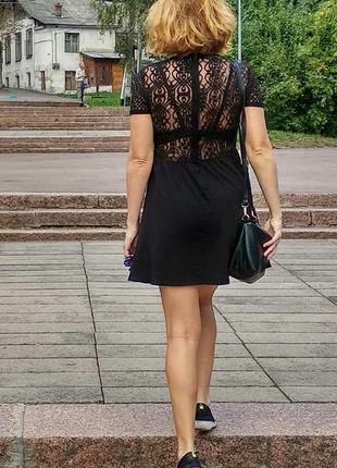 Платье ажурное черного цвета нежнейшее2 фото