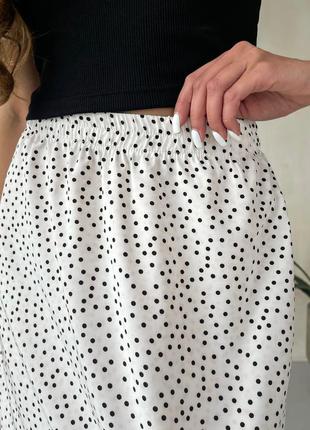 Трендовая юбка модная юбка летняя юбка легкая юбка длинная юбка с разрезом юбка на резинке недорогие юбки модная юбка4 фото