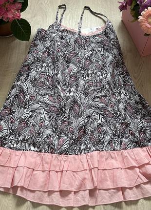 Сукня котонова рожева бейби дол babydoll6 фото