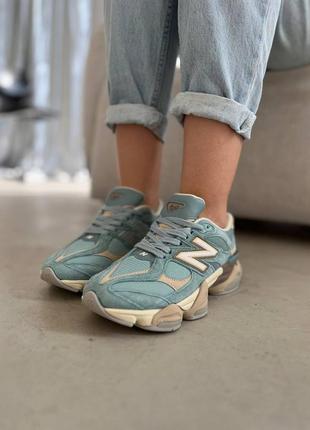 Женские кроссовки new balance 9060 beige grey