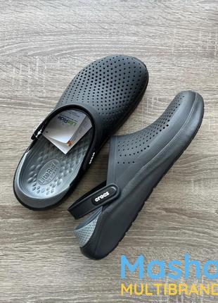 Кроксы лайтрайд черные мужские, crocs literide black