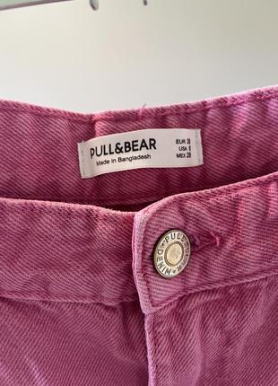 Джинсы палаццо розовые pull &amp; bear6 фото